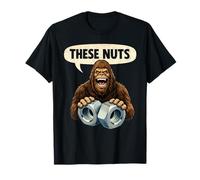 These Nuts Bigfoot Humour | Drôle Sasquatch Meme Graphic T-Shirt