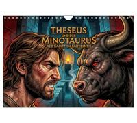Theseus und der Minotaurus - Der Kampf im Labyrinth (Wandkalender 2027 DIN A4 quer), CALVENDO Monatskalender: Die legendäre Geschichte von Theseus und ... spektakuläre Graphic-Novel-Bildgeschichte.