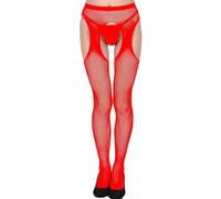 TheSosy Bas pour Porte-Jarretelles Femme Sexy Grande Taille Collant Ouvert Entrejambe