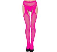 TheSosy Bas pour Porte-Jarretelles Femme Sexy Grande Taille Collant Ouvert Entrejambe