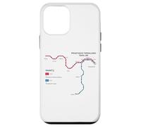 Thessalonique Grèce Metro Train Railway - Carte de l'itinéraire Souvenir Coque pour iPhone 12 Mini