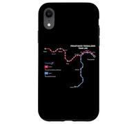 Thessalonique Grèce Metro Train Railway - Carte de l'itinéraire Souvenir Coque pour iPhone XR