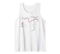 Thessalonique Grèce Metro Train Railway - Carte de l'itinéraire Souvenir Débardeur