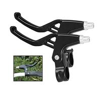 TheStriven 1 Paire de Levier de Frein de Vélo en Alliage Universel Poignées de Frein Poignées V-Brake VTT Vélo poignée de Frein Levier de Frein pour Vélo Route VTT de Guidon Diamètre de 22mm (Noir)