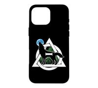 Theta Delta Loup Hurlant Furry Pride Otherkin Therian Coque pour iPhone 16 Pro Max