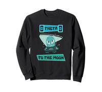 Theta to The Moon Crypto-Monnaie Theta Logo Crypto Art Sweatshirt