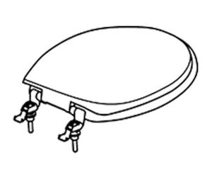 Thetford 34144 Abattant WC et Couvercle Blanc