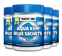 Thetford LOT 4 X Aqua KEM Blue SACHETS WC Chimique Entretien Caravane Toilettes Produit