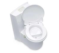 Thetford Toilettes sèches, en Plastique, compactes, Blanches, 60,3 x 41,7 x 75 cm, réservoir d'urine de 7,5 l/7 l, 8 kg, avec indicateur de Niveau électrique, Blanc.