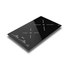 THETFORD Topline 902 Plaque à induction, noire, 2 feux, électricité, verre vitrocéramique Schott, 50 x 30,5 x 5,3 cm