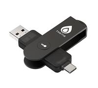 Thetis Pro FIDO2 Clé de sécurité, clé de sécurité NFC FIDO 2.0 à authentification à Deux facteurs, Deux Ports USB de A et de Type C pour HOTP sous Windows/MacOS/Linux, Gmail, Facebook,Dropbox,GitHub