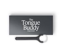 TheTongueBuddy Gratte-langue pour adultes (blanc fumé) (noir onyx)