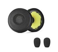 Thewasc 1. Remplacement des Coussinets d'oreille en Cuir Protéique pour Evolve 75 + / UC/Ms Casques avec Couverture Et Coussins De Mousse À Mémoire