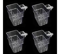 Thewasc 4pcs Serre-Verres Maisses sans Modes De Culture Pousse Poussée Panier Hydroponique Net pour Divers Aquariums Environnement Aquariums Pot