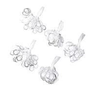 Thewasc 500 Pièces Or/Argent Billets Étoiles À Cinq Points Cartes D'affichage De Bijoux Papier Respectueux l'environnement Marqueurs Prix Détail Pré-perforés Paquet en Vrac Billets Papier Forme