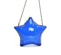 Thewasc À Bandoulins En PVC Evening Purse Star Forme À Corps Croisé Avec Chaîne Métal