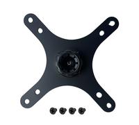 Thewasc Adaptateur de support d'écran de bureau - Bras de montage mural - 100 x 100 mm - 75 x 75 mm - Tête sphérique de 17 mm pour accessoires de visualisation flexibles - Angles de vision réglables