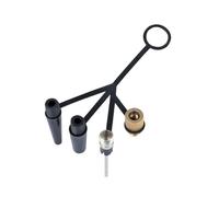 Thewasc Adaptateurs de portail à air polyvalents pour vélo, pompes à pied, adaptateurs de buse, 4 pompes à air, fixations de pompes à air durables, adaptateurs de portail d'air, buse gonflable