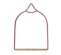 Thewasc Balançoire À Oiseaux Suspendue Robuste pour Jardins Balcons Attire Les Colibris Conception en Bois Balançoire À Oiseaux en Bois Naturel Résistant Intempéries