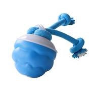 Thewasc Balle roulante rechargeable par USB avec corde de meulage - Jouet pour chien - Balle activée par le mouvement - Pour petits chiens et chiots - Jouet activé par le son