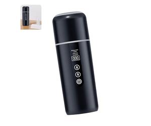 Thewasc Bouilloire de voyage isolée de 500 ml alimentée par USB pour la randonnée, les excursions, les voyages, tasse chauffante avec USB pour café et thé