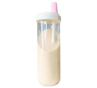 Thewasc Bouteille d'eau De Capacité Tasse Transparence avec Un Couvercle pour Une Boisson À L'office Gymnase Extérieur Utilise Une Bouteille Boisson Sportive Élevée