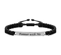 Thewasc Bracelets commémoratifs en acier inoxydable pour cendres d'animaux domestiques, souvenirs de crémation pour cheveux, personnalisables pertes et souvenirs