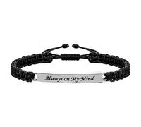 Thewasc Bracelets commémoratifs en acier inoxydable pour cendres d'animaux domestiques, souvenirs de crémation pour cheveux, personnalisables pertes et souvenirs