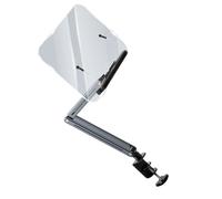 Thewasc Bras pivotant multi-angle pour ordinateur portable, support de lecture ergonomique avec clip pour tablettes et ordinateurs portables avec clip solide bras réglable