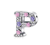 Thewasc Breloque multifonction en forme de lettre avec pierres précieuses étincelantes pour personnaliser des cadeaux et des fournitures artisanales faites à la main, utilisez des strass colorés
