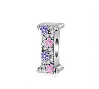 Thewasc Breloque multifonction en forme de lettre avec pierres précieuses étincelantes pour personnaliser des cadeaux et des fournitures artisanales faites à la main, utilisez des strass colorés