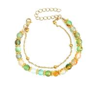 Thewasc Chaîne de main polyvalente avec perles en pierre naturelle aux couleurs apaisantes pour les pratiques de pleine conscience au quotidien et le yoga, taille unique, Comme décrit