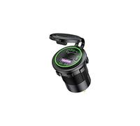 Thewasc Chargeur de voiture USB QC3.0 12 V/24 V Prise d'alimentation rapide USB pour bateau moto camion voiture Splitter