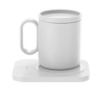Thewasc Chauffe-Tasse Électrique À Café avec Minuterie 3 Accessoires De Contrôle De La Température Coussin Chauffant en Céramique pour Le Bureau