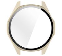 Thewasc Coque avec film en verre pour GT6 46 mm - Protection d'écran pour montre - Coque fine transparente