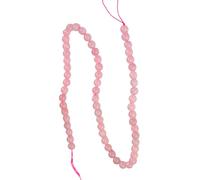 Thewasc Cristaux De Rose Naturels Perles Rondes pour La Fabrication De Bijoux Et Accessoires Artisanaux Romance Crystals Perles