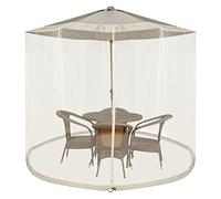 Thewasc Filet multifonctionnel pour extérieur en maille filet Parapluies de table facile à assembler pour le camping rond coupe-vent