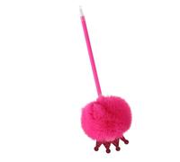 Thewasc Furry Pompoms Ballpoint Pen Writing Pen 0 7 Mm Pour Les Élèves Adult Write Journaling Notting School Office Supply Witch Hat