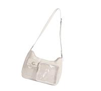 Thewasc Itabag Sac à bandoulière pour femme avec insert pour affichage d'anime, cosplay, sac à main sous les bras, sac à main Itabag transparent, blanc, One Size