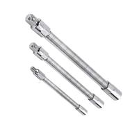 Thewasc Lot de 3 manchons de clé à couple élevé avec tige d'extension pliable pour meubles pour divers travaux de réparation et adaptateurs de tête d'entraînement pliables
