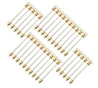 Thewasc Lot de 30 breloques en métal avec épingles à œillet - Pendentifs en métal - Polyvalents - Accessoires pour créateurs de bijoux