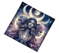 Thewasc Nattes De Divination Portables en Velours Élégants avec Œuvres d'art Mystiques pour Méditations Spirituelles Et Décoration Tarots La Décoration Maison Couverture Table