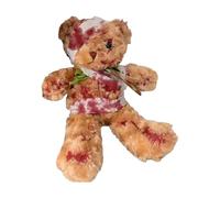Thewasc Ours en peluche endommagé pour collections gothiques, plaies réalistes, accessoires de costume d'Halloween et accessoires de cosplay, ours blessé , décoration d'intérieur