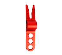 Thewasc Outil de divot multifonctionnel pour réparation de divot, marqueur de balle en alliage d'aluminium, outil de réparation, pince de marqueur de fourche verte