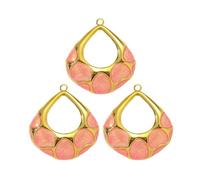 Thewasc Pack of 3 Gold Silver Plated Marine Theme Sturdy Charm Stylish Pendant for Customizable Necklace Jewelry Design Fashionable Women's Gift Jewelry Pendants