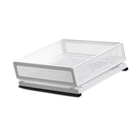 Thewasc Panier de rangement en acier carbone robuste avec revêtement adhésif et design compact