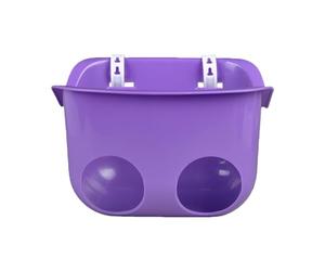 Thewasc Panier de rangement en peluche pour siège de vélo pour enfants avec fixation sécurisée et accessoires d'équitation amusants