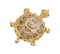 Thewasc Pendentif créatif en forme de tortue en acier inoxydable, accessoire coloré pour collier fait à la main, bijoux d'animaux marins en acier inoxydable, taille unique, Comme décrit, Comme décrit.