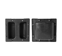 Thewasc Poignées de conteneur pour haut-parleurs de scène, poche de placard Noir