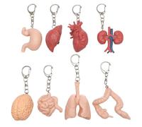 Thewasc Porte-clés exquis à cinq organes fabriqué en résine pour ceux qui surmontent le chagrin d'amour ou les luttes émotionnelles, porte-clés confortable